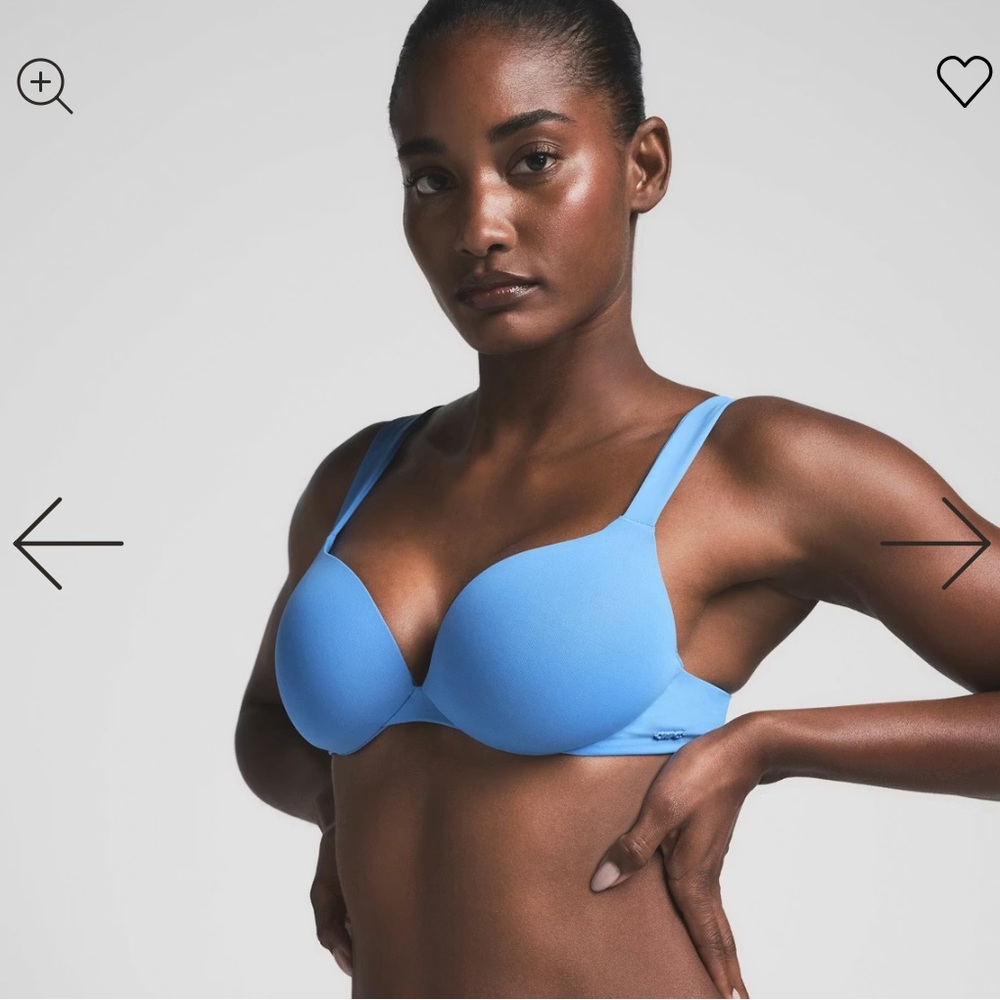 🩵 SKIMS Signature Swim ULTIMATE PUSH-UP BIKINI TOP in Tide blue, Size: 1 BNWOT!